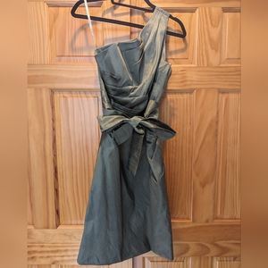 Monique Lhuillier One-Shoulder Knee Length Cocktail Dress